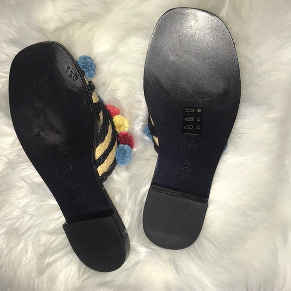 π₯Joie raffia Pom Pom sandals.π₯π₯π₯π₯π₯π₯ - Picture 7 of 7